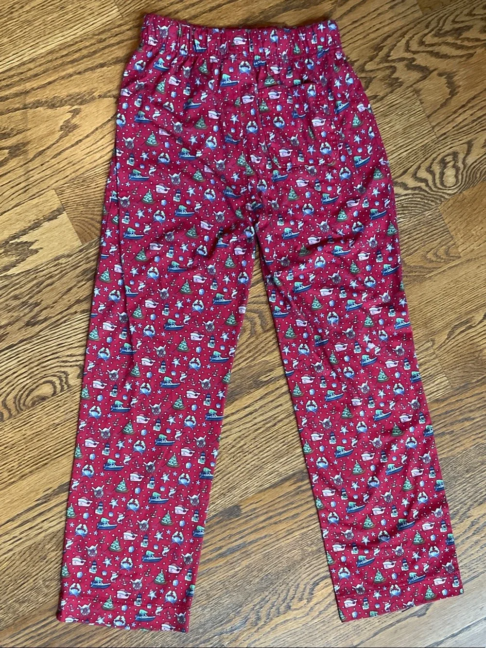 Vineyard Vines Red Holiday Penguin Print Pajama Pants